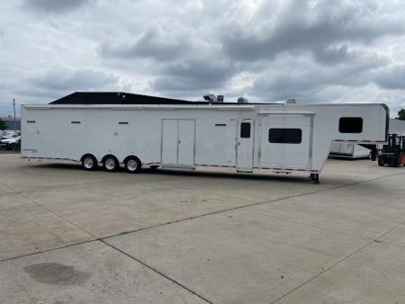 New Vintage Trailers Pro Stock Car Racing Trailer with living quarters