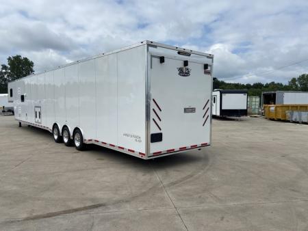 New Vintage Trailers Pro Stock Car Racing Trailer with living quarters