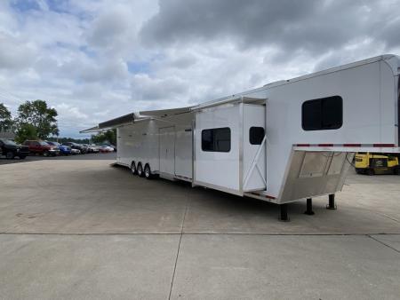 New Vintage Trailers Pro Stock Car Racing Trailer with living quarters
