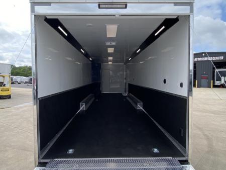 New Vintage Trailers Pro Stock Car Racing Trailer with living quarters