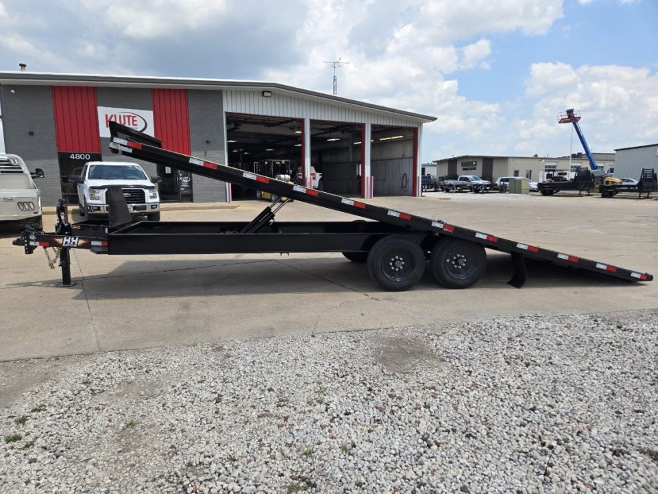 New 2027 H&H Trailers 102x24 Power Tilt Deckover 17.6K Equipment Trailer