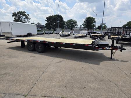 New 2027 H&H Trailers 102x24 Power Tilt Deckover 17.6K Equipment Trailer
