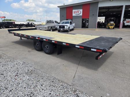 New 2027 H&H Trailers 102x24 Power Tilt Deckover 17.6K Equipment Trailer