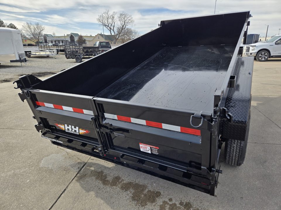 New 2026 H&H Trailers 83x14 Industrial Gooseneck 14K Scissor Dump Trailer