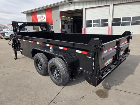 New 2026 H&H Trailers 83x14 Industrial Gooseneck 14K Scissor Dump Trailer