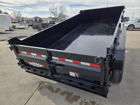 New 2026 H&H Trailers 83x14 Industrial Gooseneck 14K Scissor Dump Trailer