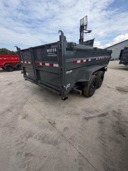 New 2026 PJ Trailers DM142 Dump Trailer 83X14 TA 36" SIDES (GVW:15400) GRAY