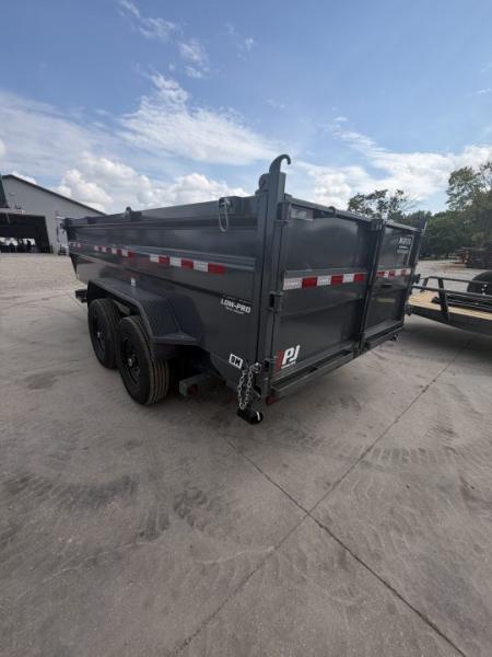New 2026 PJ Trailers DM142 Dump Trailer 83X14 TA 36" SIDES (GVW:15400) GRAY