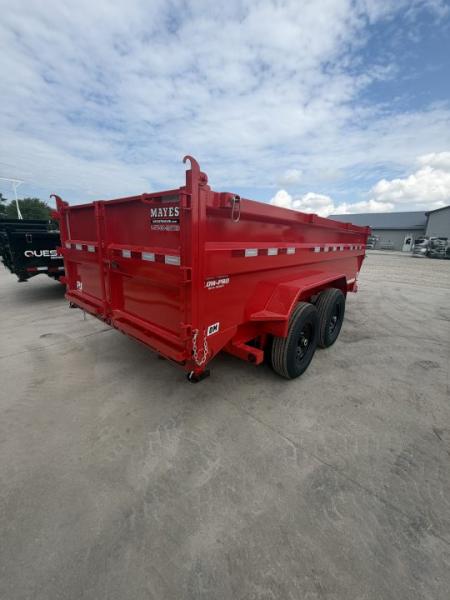 New 2026 PJ Trailers DM142 Dump Trailer 83X14 TA 36" SIDES (GVW:15400) RED