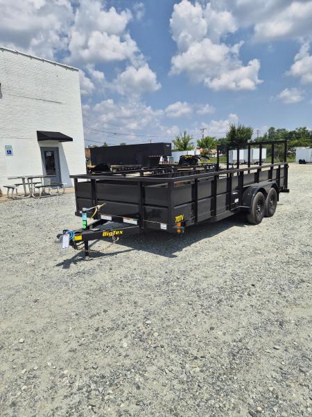 New 2027 Big Tex Trailers 18' 70TV w/' Solid Sides & 4' Gate Utility Trailer
