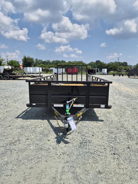New 2027 Big Tex Trailers 18' 70TV w/' Solid Sides & 4' Gate Utility Trailer