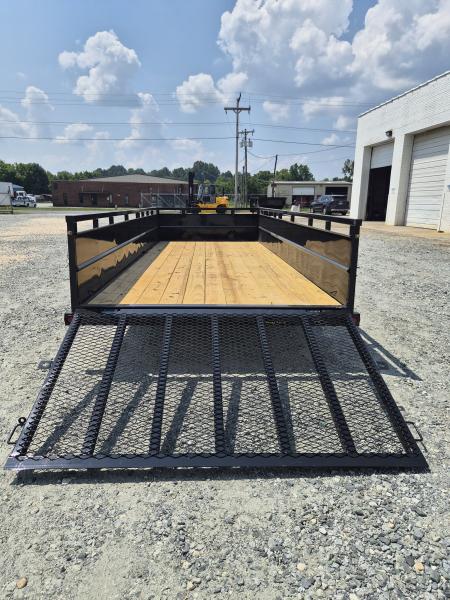 New 2027 Big Tex Trailers 18' 70TV w/' Solid Sides & 4' Gate Utility Trailer
