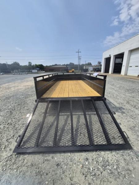 New 2027 Big Tex Trailers 14' 70TV w/' Solid Sides & 4' Gate Utility Trailer