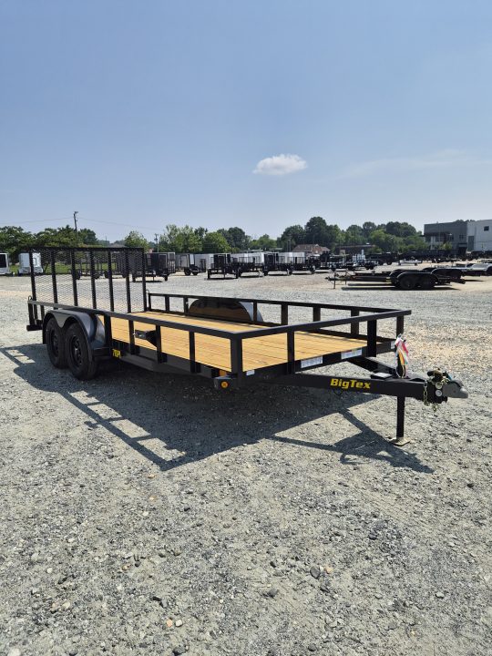 New 2027 Big Tex Trailers 18' 70PI w/ 4' Spring Assist Tailgate Utility Trailer