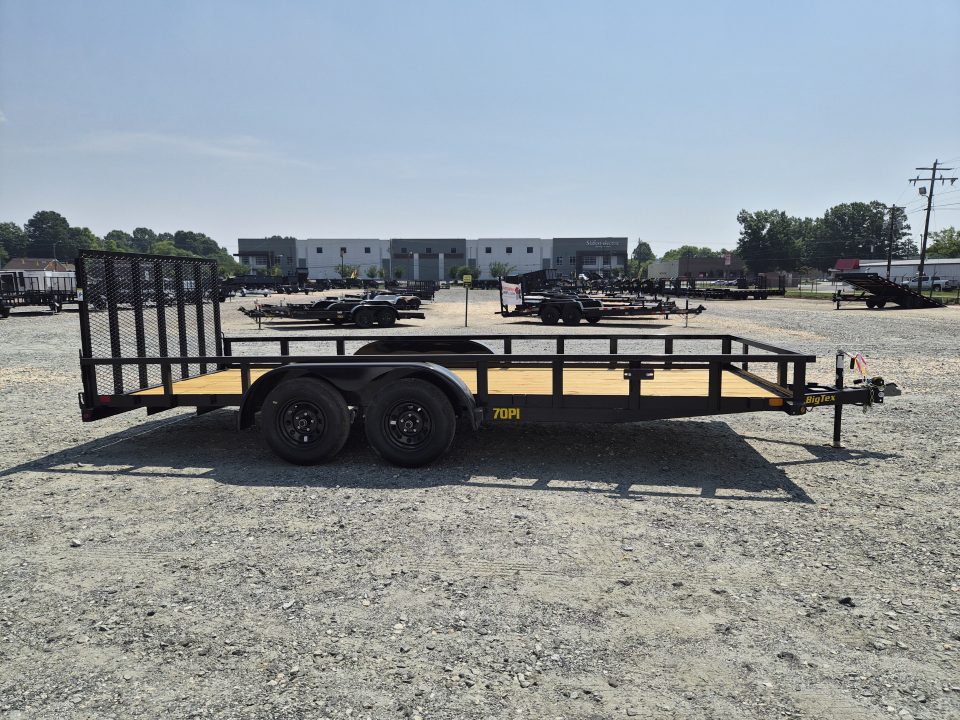 New 2027 Big Tex Trailers 18' 70PI w/ 4' Spring Assist Tailgate Utility Trailer