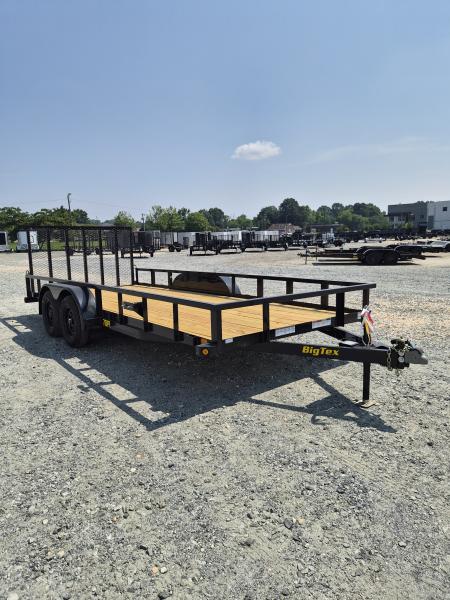 New 2027 Big Tex Trailers 18' 70PI w/ 4' Spring Assist Tailgate Utility Trailer