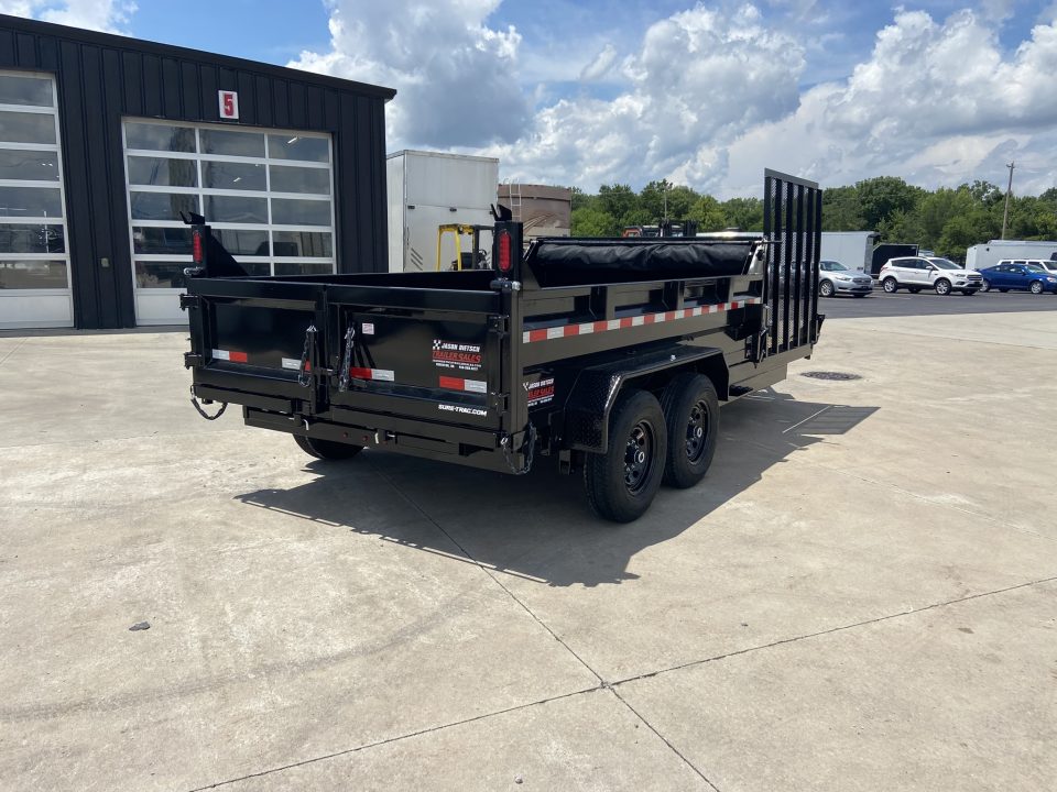New Sure-Trac 7X16(12+6) HD Low Profile Scissor Dump Trailer 14K
