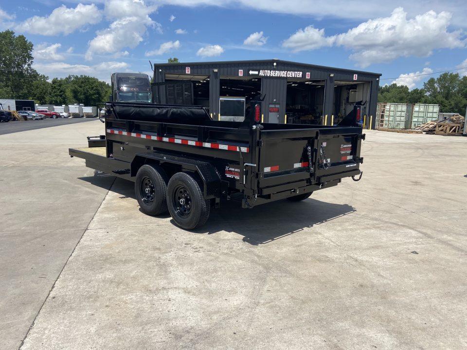 New Sure-Trac 7X16(12+6) HD Low Profile Scissor Dump Trailer 14K