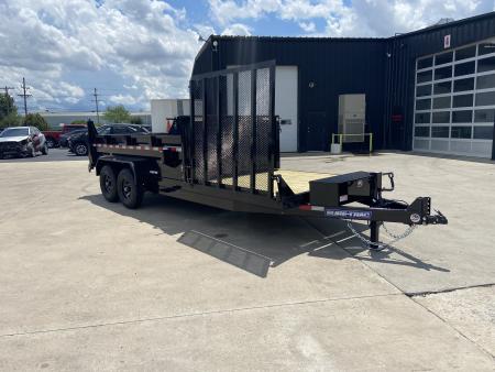 New Sure-Trac 7X16(12+6) HD Low Profile Scissor Dump Trailer 14K