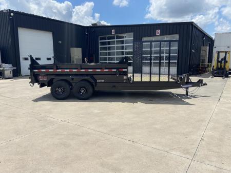 New Sure-Trac 7X16(12+6) HD Low Profile Scissor Dump Trailer 14K