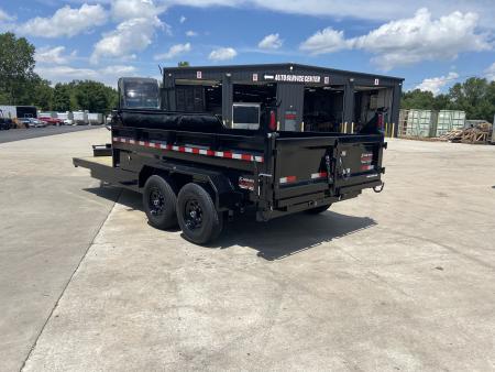 New Sure-Trac 7X16(12+6) HD Low Profile Scissor Dump Trailer 14K