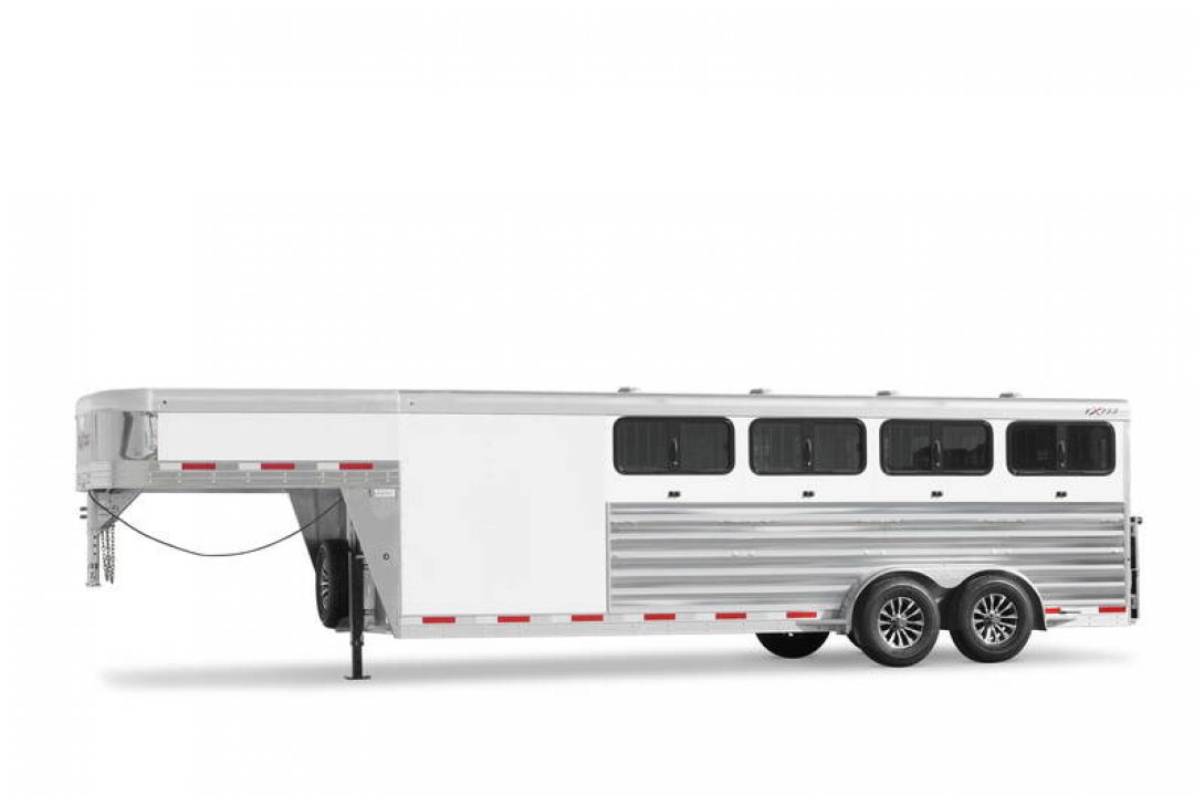 New 2027 Exiss Trailers Exhibitor 7022W 8 Pen Show Stock Trailer
