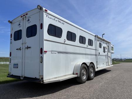 Used 2001 Trails West 4H LQ Horse Trailer
