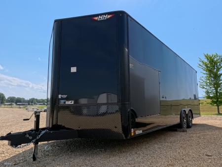 New 2026 H&H Trailers 8.5 x 22 x 7 Flat Top V-Nose with 5200# Axles, 7K Drop Leg Jack, Rear Spoiler with 2 Lights