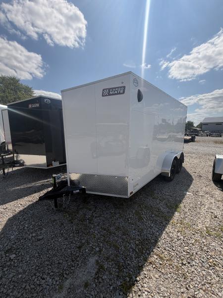 New 2027 Cargo Mate EHECO714TA2-24 Enclosed 7x14 TA RAMP DOOR (GVW:7000) WHITE