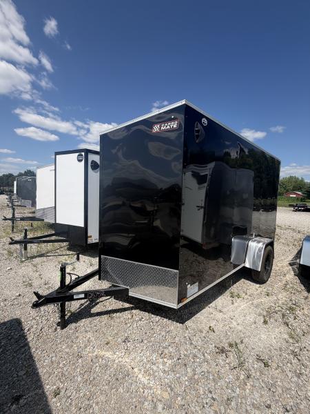 New 2027 Cargo Mate EHECO612SA-24 Enclosed 6x12 SA RAMP DOOR (GVW:2990) BLACK