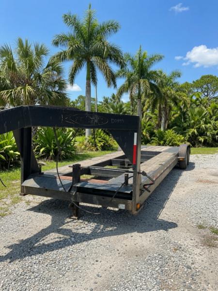 Used 2008 Kaufman Trailers Gooseneck 7x34 2/Car Hauler dual axle