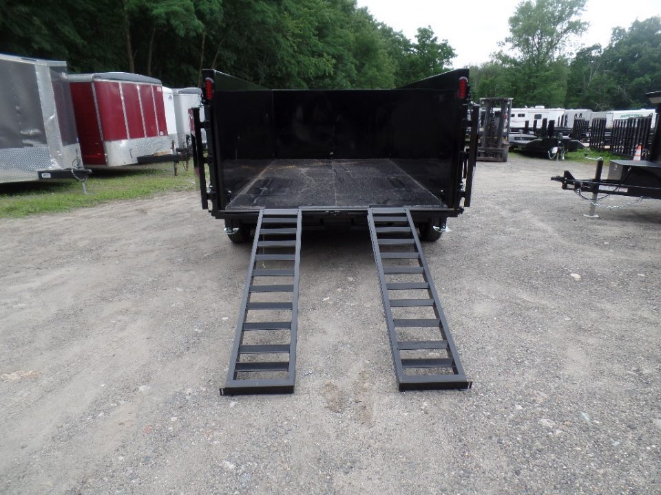 New GRIFFIN BRAND , 14 FT, Dump Trailer 7X14X4'High Sides 14,000 lb. GVWR, Griffin Brand. Triple Frame, Ramps