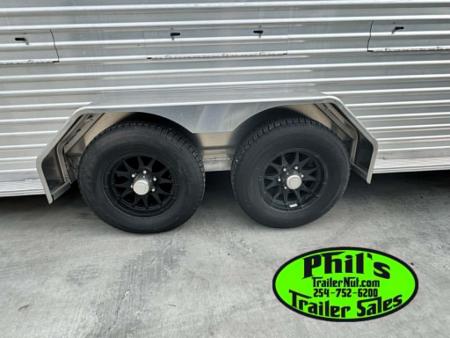 New Frontier Trailers 8 PEN LOW PRO LIVE STOCK TRAILER WITH AC Stock / Stock Combo Trailer