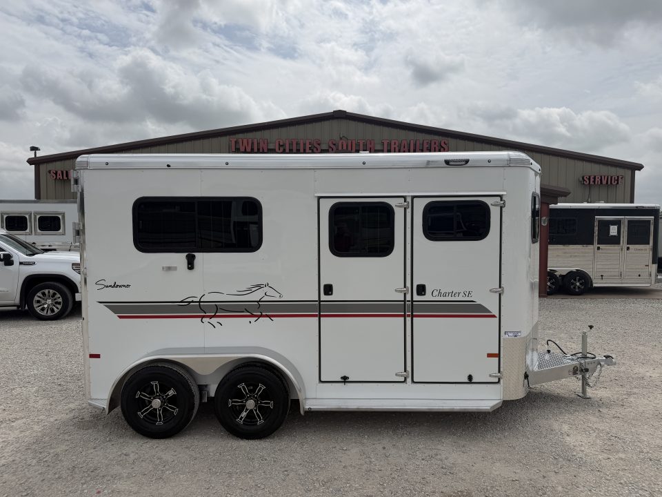 New 2027 Sundowner 2 Horse Bumper Pull Horse Trailer