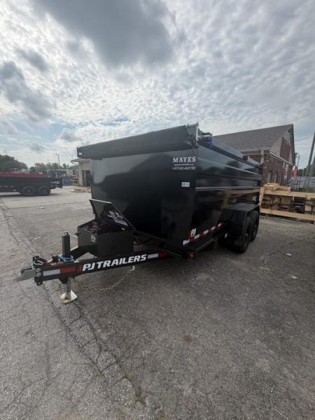 New 2027 PJ Trailers D7142 Dump Trailer 83X14 TA HIGH SIDE (GVW:14000) BLACK