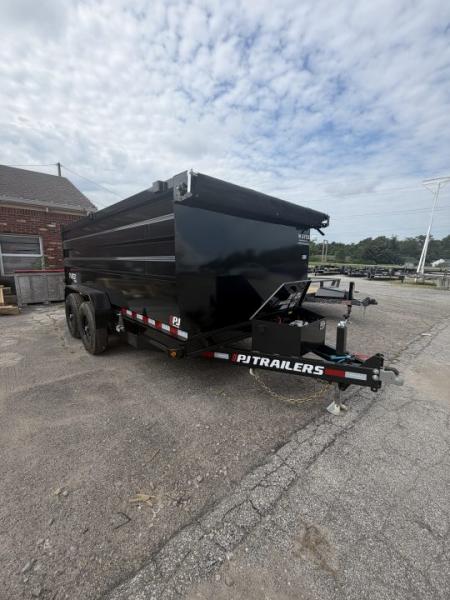 New 2027 PJ Trailers D7142 Dump Trailer 83X14 TA HIGH SIDE (GVW:14000) BLACK