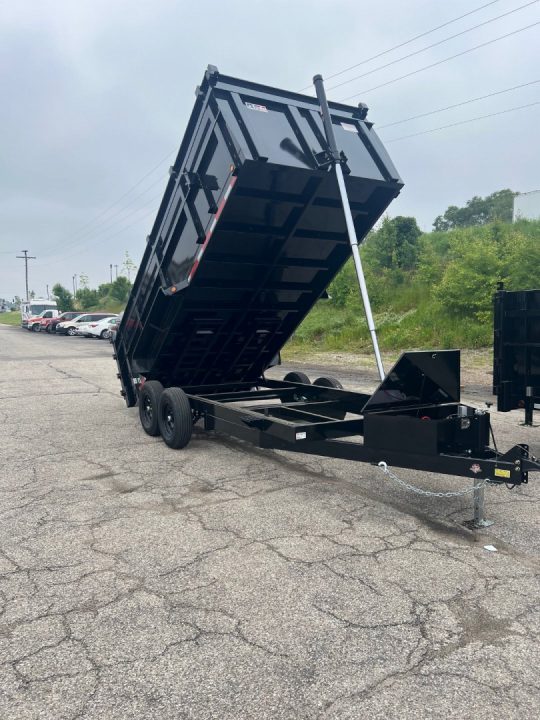 New 2027 Quality Steel and Aluminum CJ 83" x 16' Dump Trailer 4' High Side #260312 Dump Trailer