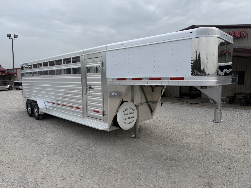 New 2026 Featherlite 24' Stock Gooseneck Stock Trailer