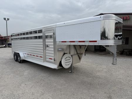 New 2026 Featherlite 24' Stock Gooseneck Stock Trailer