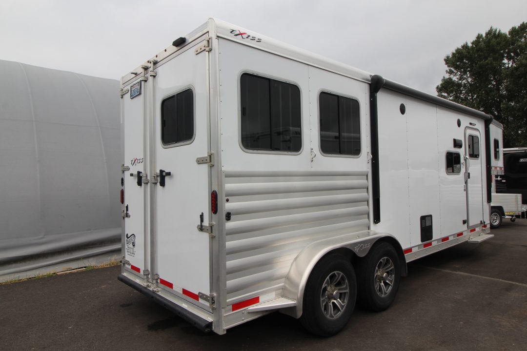 Used 2022 Exiss Escape 7210 - 10 ft short wall LQ - 2 Horse Trailer
