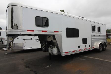 Used 2022 Exiss Escape 7210 - 10 ft short wall LQ - 2 Horse Trailer
