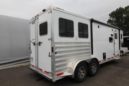 Used 2022 Exiss Escape 7210 - 10 ft short wall LQ - 2 Horse Trailer