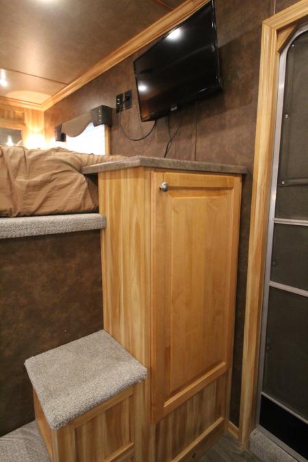 Used 2022 Exiss Escape 7210 - 10 ft short wall LQ - 2 Horse Trailer