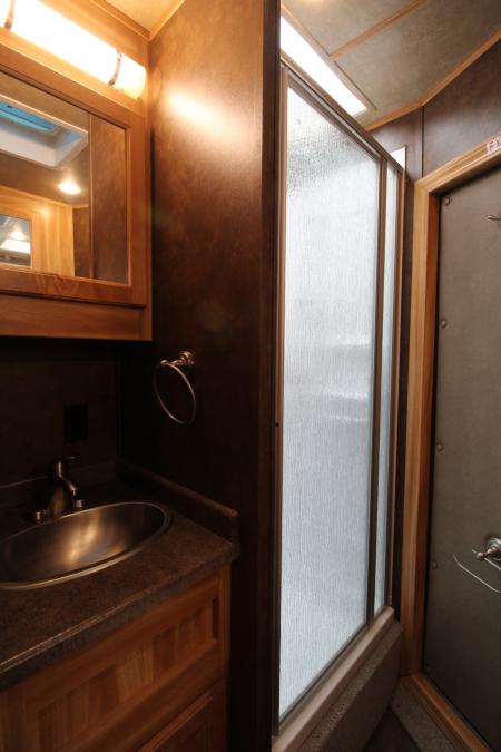 Used 2022 Exiss Escape 7210 - 10 ft short wall LQ - 2 Horse Trailer