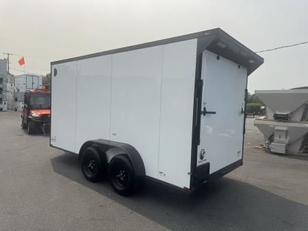 New 2027 Quality Cargo 7X14TA Cargo / Enclosed Trailer *WHITE W/ BLACK