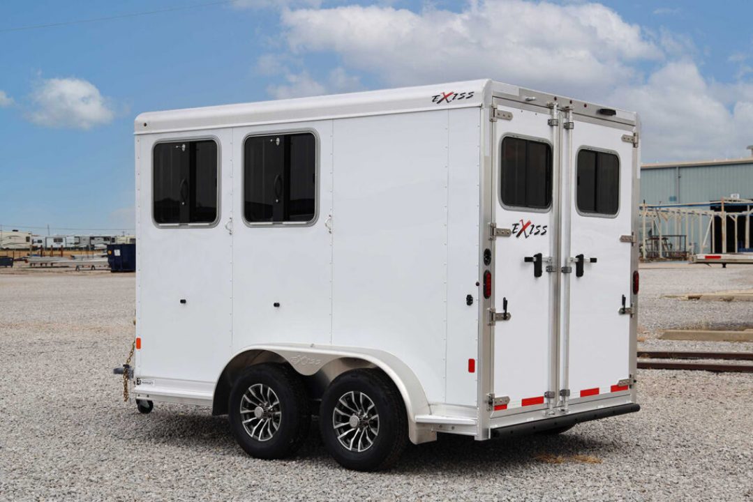 New 2027 Exiss Trailers Express 2 Horse Bumper Pull SS Edition Horse Trailer
