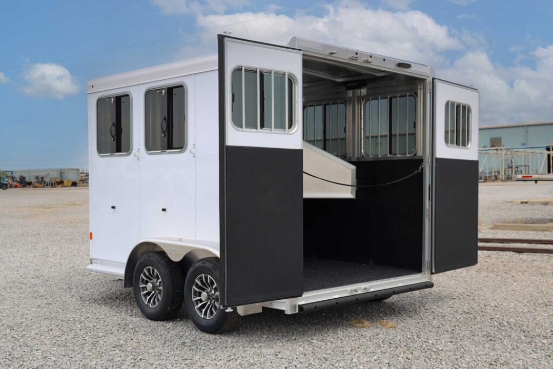 New 2027 Exiss Trailers Express 2 Horse Bumper Pull SS Edition Horse Trailer