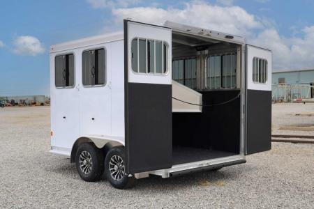 New 2027 Exiss Trailers Express 2 Horse Bumper Pull SS Edition Horse Trailer