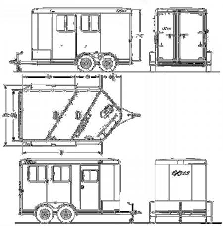 New 2027 Exiss Trailers Express 2 Horse Bumper Pull SS Edition Horse Trailer