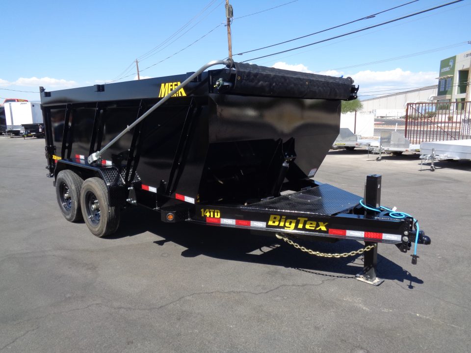 New 2027 Big Tex Trailers * 14TD-14 * 14Ft Heavy Duty Telescopic 15.4k Dump Trailer w/ X-Series Package & 4Ft Sides